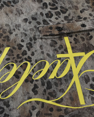 American High Street Style Leopard Print Fashion T-Shirt