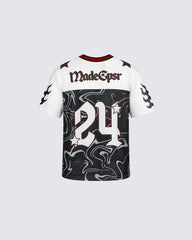 Vintage Star Number Mesh Jersey Tee