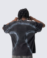 Vintage Washed Minimal Panel Short Sleeve