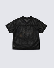 Retro Mesh Graphic Letter Sport Tee