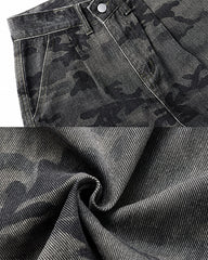 New Camo Layered Cargo Shorts