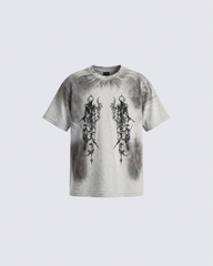 Gothic Mirror Graphic T-Shirt