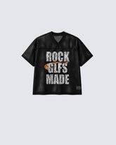 Retro Mesh Graphic Letter Sport Tee