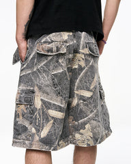 New Camo Utility Wide-Leg Shorts