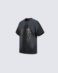 Gothic Mirror Graphic T-Shirt