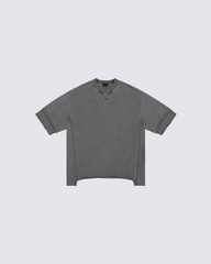 Oversized Vintage-Wash T-shirt - Gray