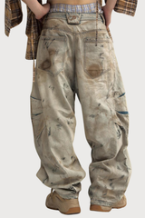 Acid Proof Wide Leg Jeans