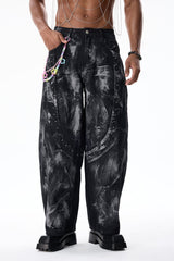 Blaze Light Straight Bleach Dye Jeans