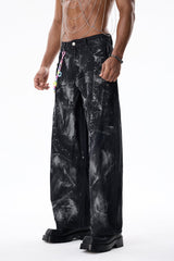 Blaze Light Straight Bleach Dye Jeans