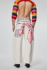 Iron Mileage Plaid Straight Jeans
