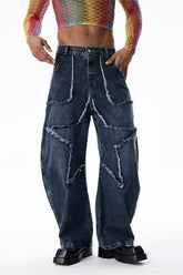 Motion Arc Star Wide Leg Jeans