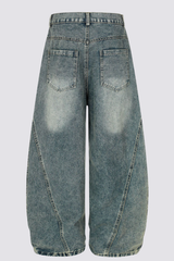 Native Rush Leopard Barrel Jeans