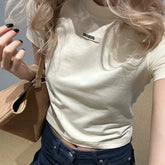 Jacquemus Logo Slim Fit Round Neck Women's T-Shirt