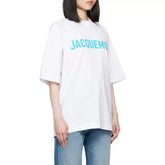 Jacquemus Logo Print Cotton Unisex Crew Neck T-Shirt