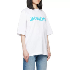 Jacquemus Logo Print Cotton Unisex Crew Neck T-Shirt