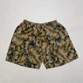 Pure Silk American Retro Aloha Hawaii Beach Shorts - Casual Vacation Pants