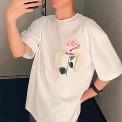 Jacquemus Floral Print Women's Loose Fit Short Sleeve T-Shirt