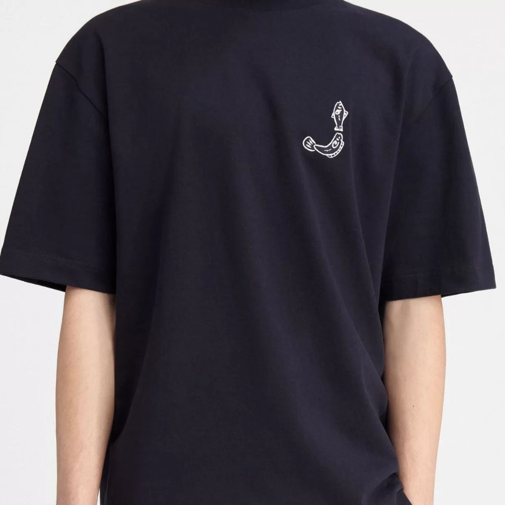 Jacquemus Logo Print Cotton Crew Neck Unisex T-Shirt