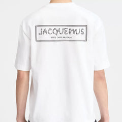 Jacquemus Logo Print Cotton Crew Neck Unisex T-Shirt