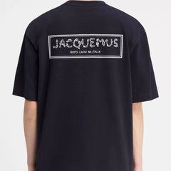 Jacquemus Logo Print Cotton Crew Neck Unisex T-Shirt