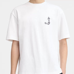 Jacquemus Logo Print Cotton Crew Neck Unisex T-Shirt