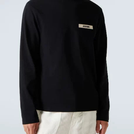 Jacquemus Embroidered Logo Crew Neck Long Sleeve Sweatshirt