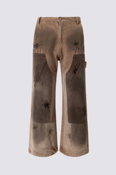 Riot Code Dye Wide Leg Jeans