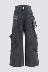 Rivet Silence Wide Leg Jeans
