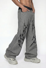 Rust Dream Lightning Wide Leg Jeans