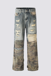 Shift Void Straight Ripped Jeans