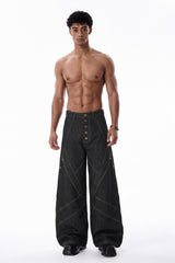 Solid Drift Deconstructed Barrel Jeans
