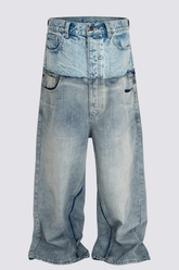 Street Hostility Deconstruct Baggy Jeans