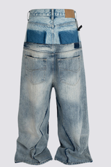 Street Hostility Deconstruct Baggy Jeans
