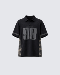 Number Print Polo T-Shirt
