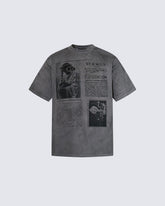 Distressed Casual American Graphic Print P-Shirt