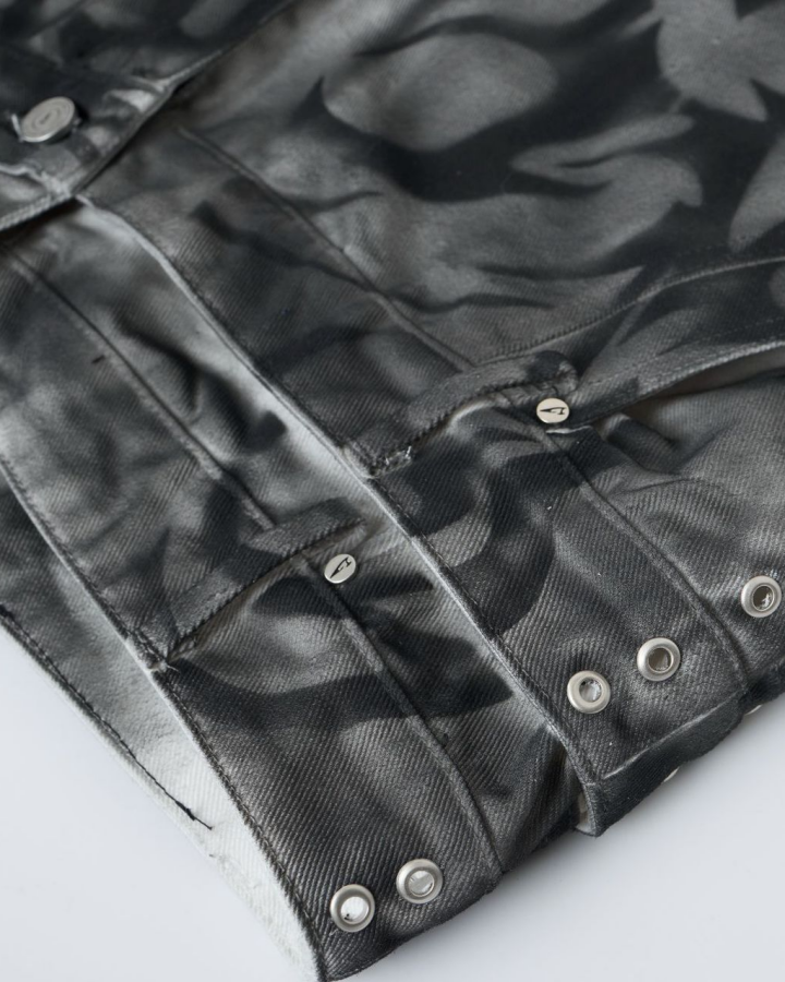 Vintage American Wash Spiked Denim Shorts