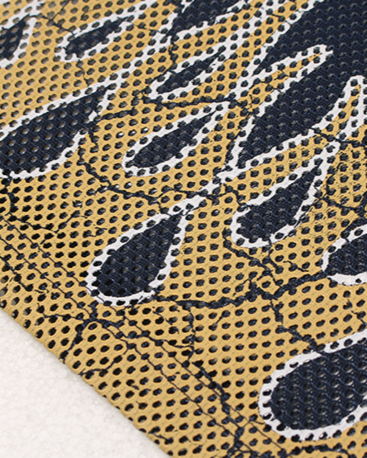 Flame Print Mesh Jersey Casual Tee