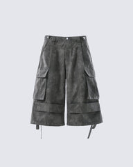 Refined Utility Cargo Bermuda Shorts