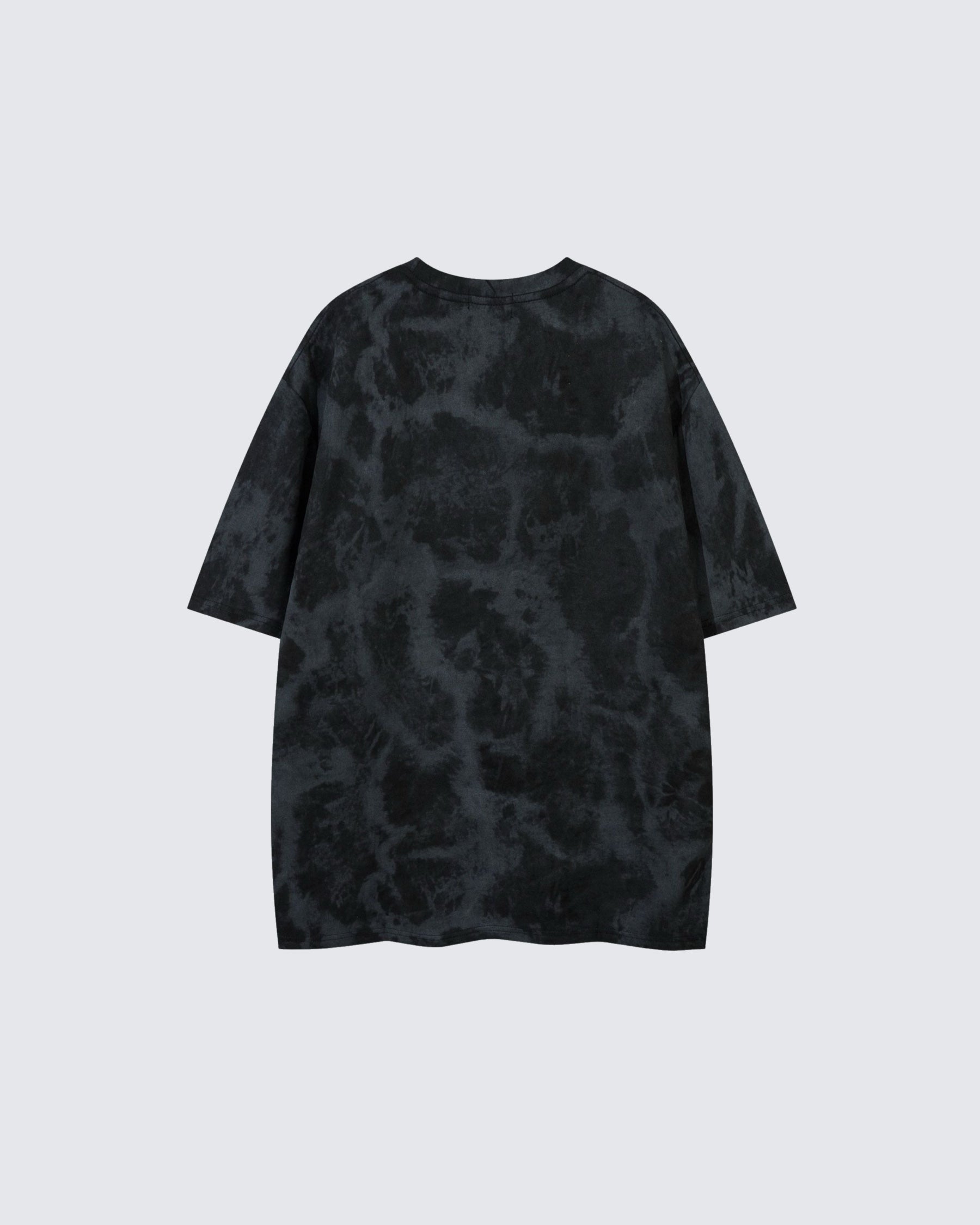 Tie-Dye Tribal Flame Graphic Oversized T-Shirt