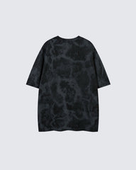 Tie-Dye Tribal Flame Graphic Oversized T-Shirt
