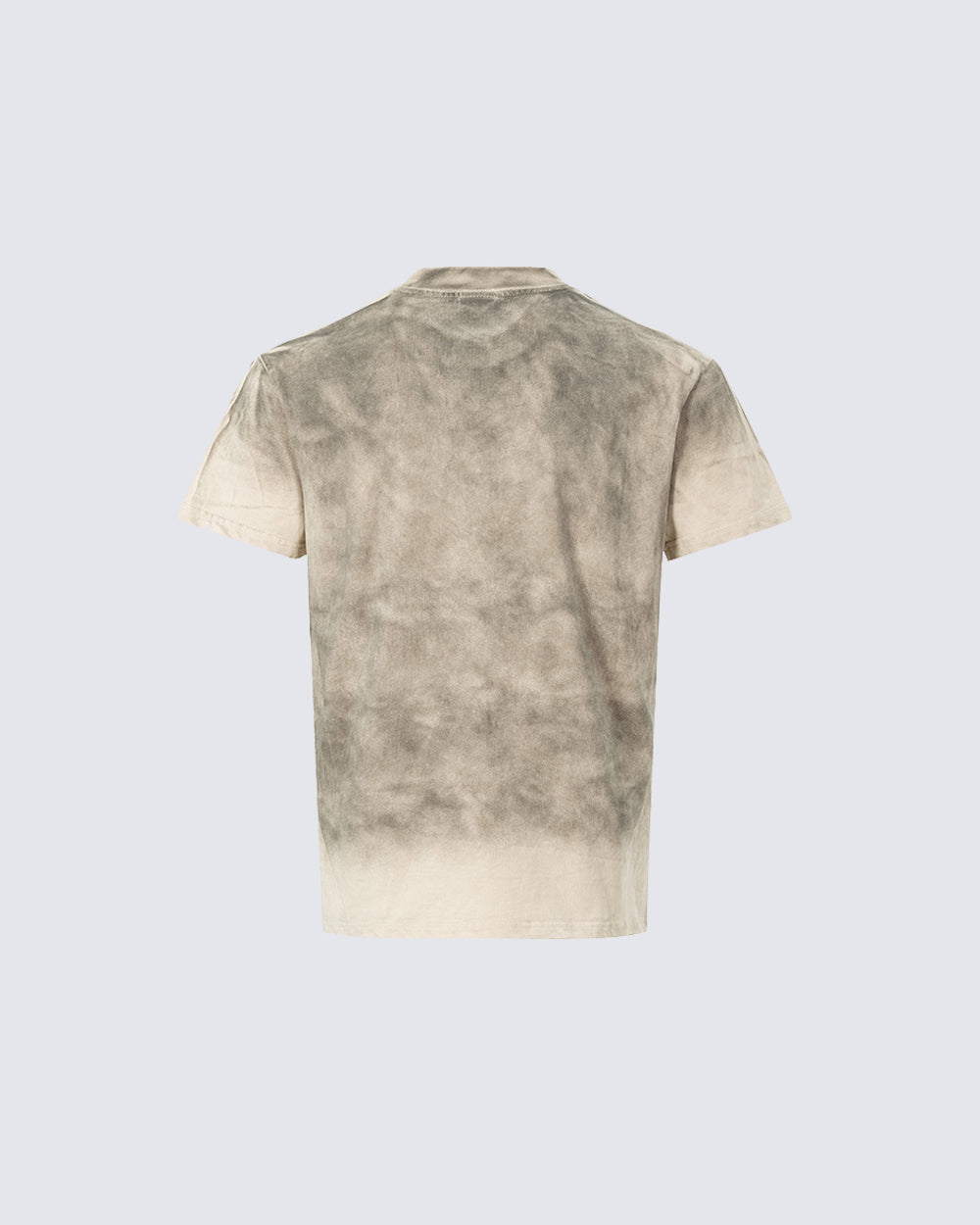 American Retro Tie-Dye Distressed Print Casual T-Shirt