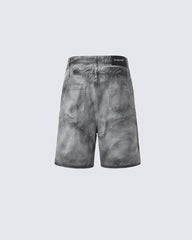 Vintage American Wash Spiked Denim Shorts