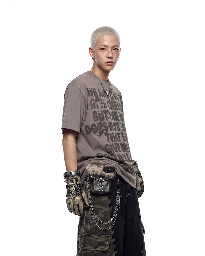 Hip-Hop Letter Print Short Sleeve T-Shirt New