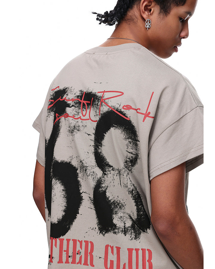 Graphic Letter Print Street Casual T Shirt