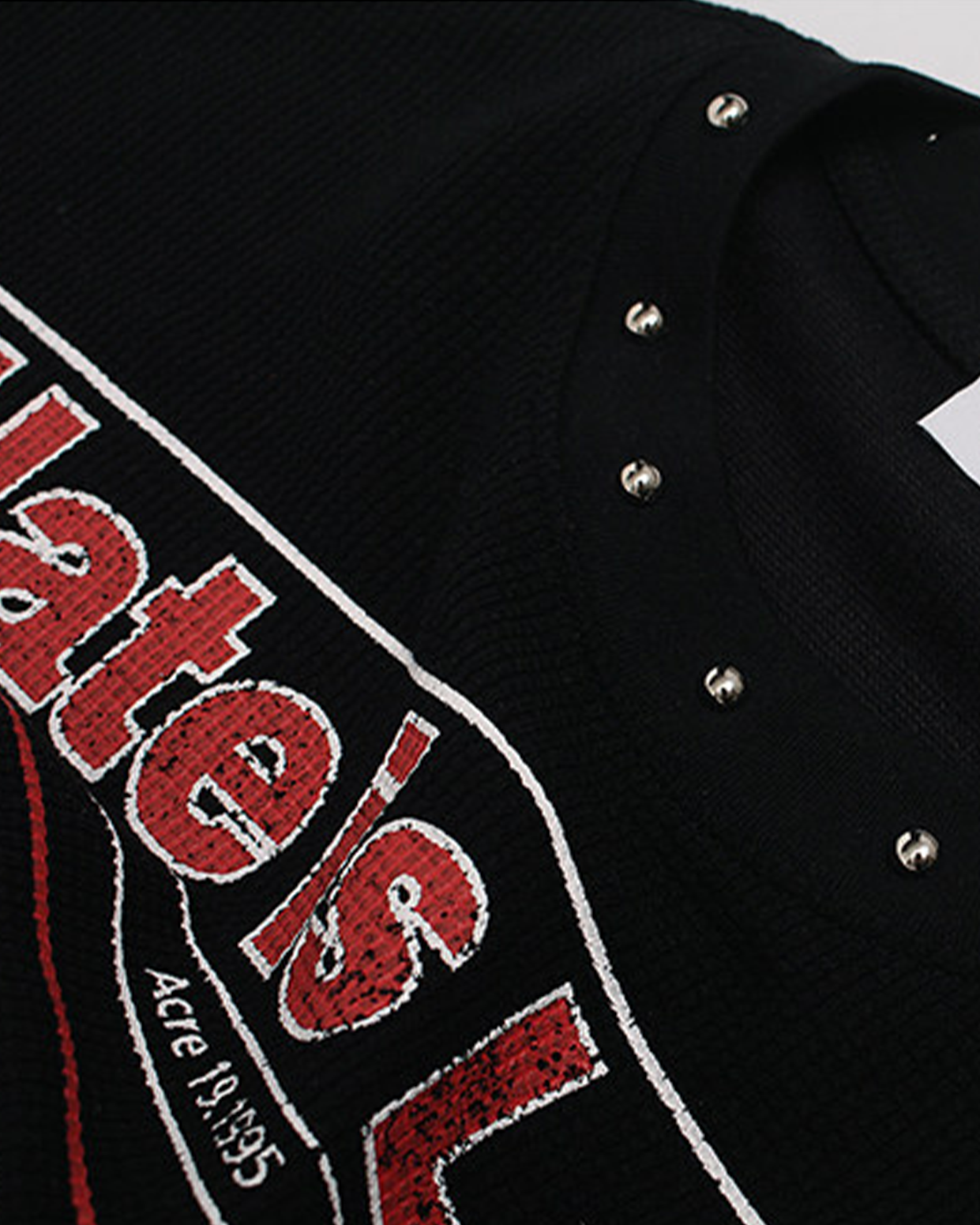Studded Newspaper Graphic Tee