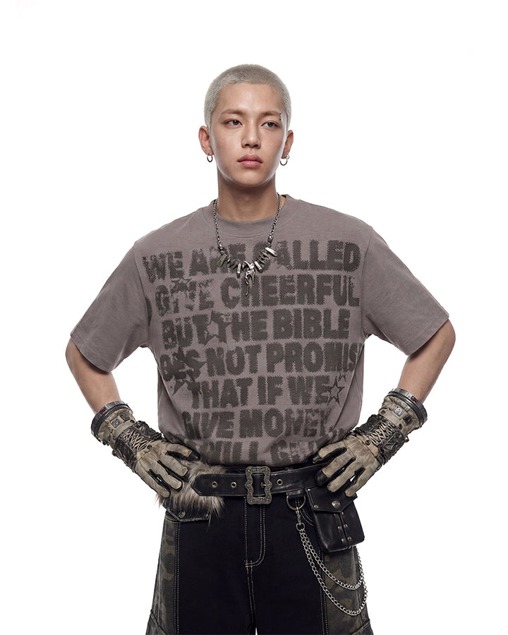 Hip-Hop Letter Print Short Sleeve T-Shirt New