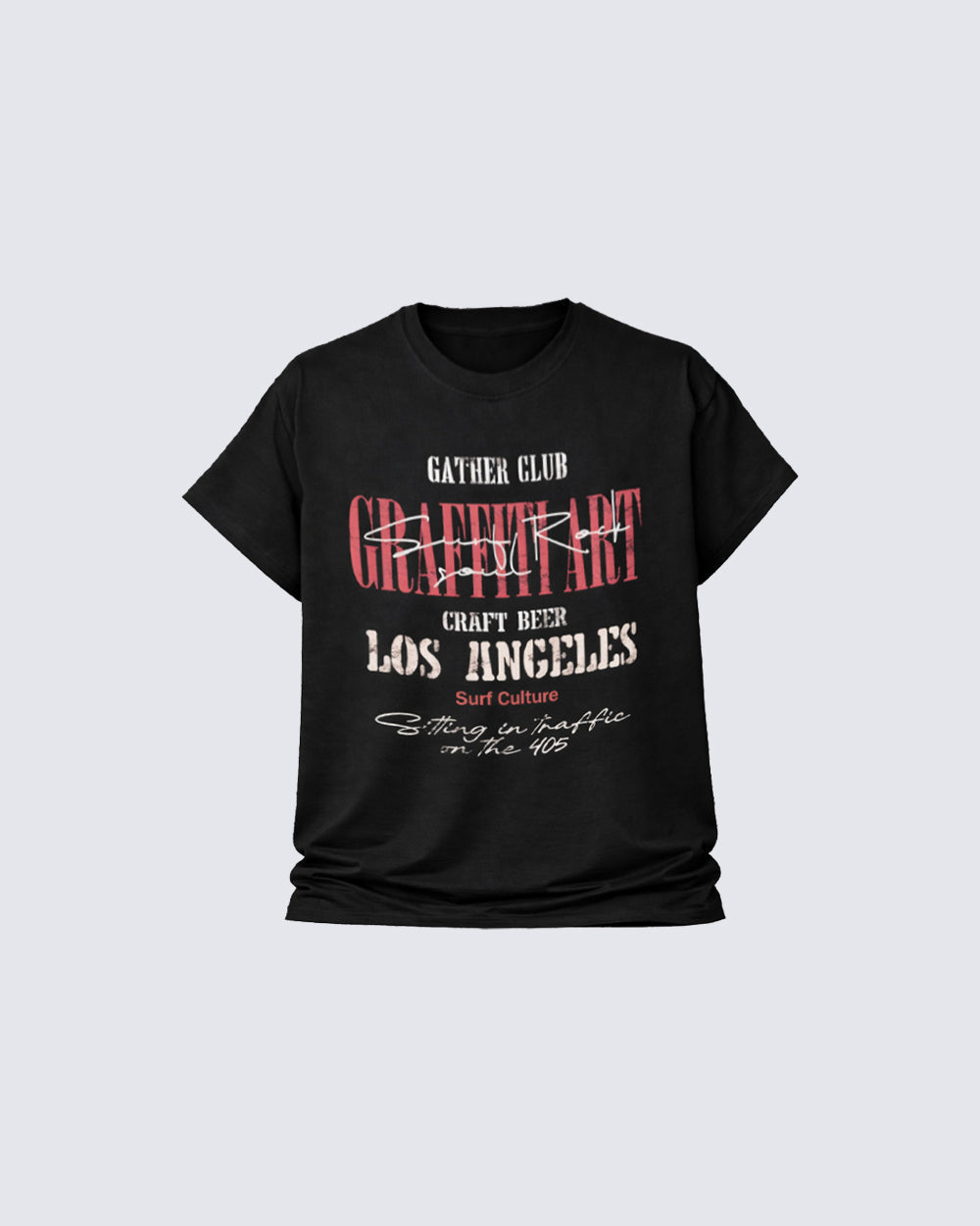 Graphic Letter Print Street Casual T Shirt
