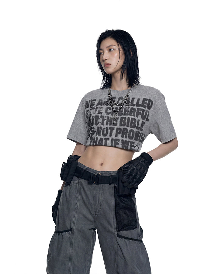 Hip-Hop Letter Print Short Sleeve T-Shirt New