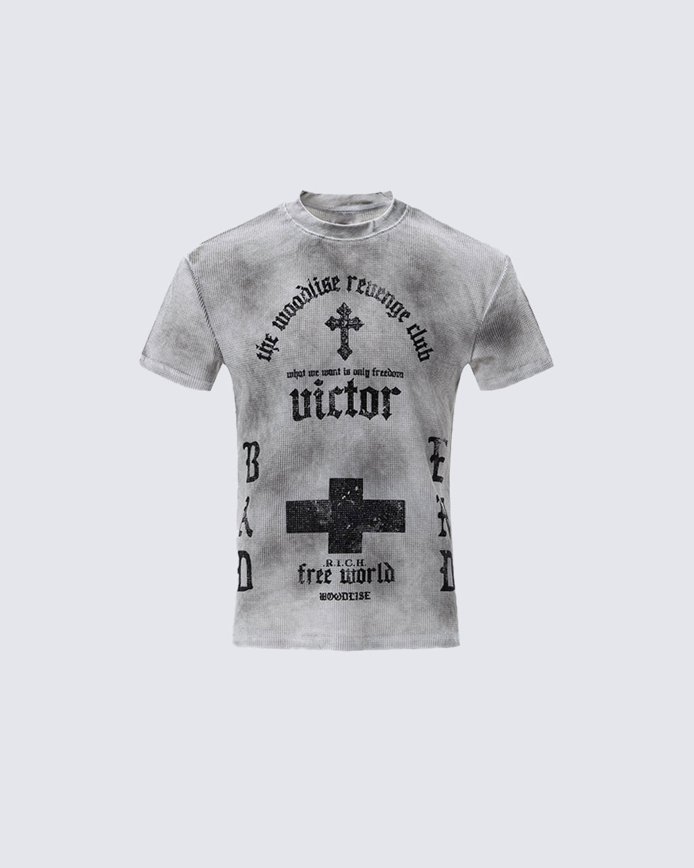 Vintage Fashion Niche Design Distressed T-Shirt