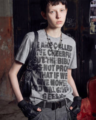 Hip-Hop Letter Print Short Sleeve T-Shirt New